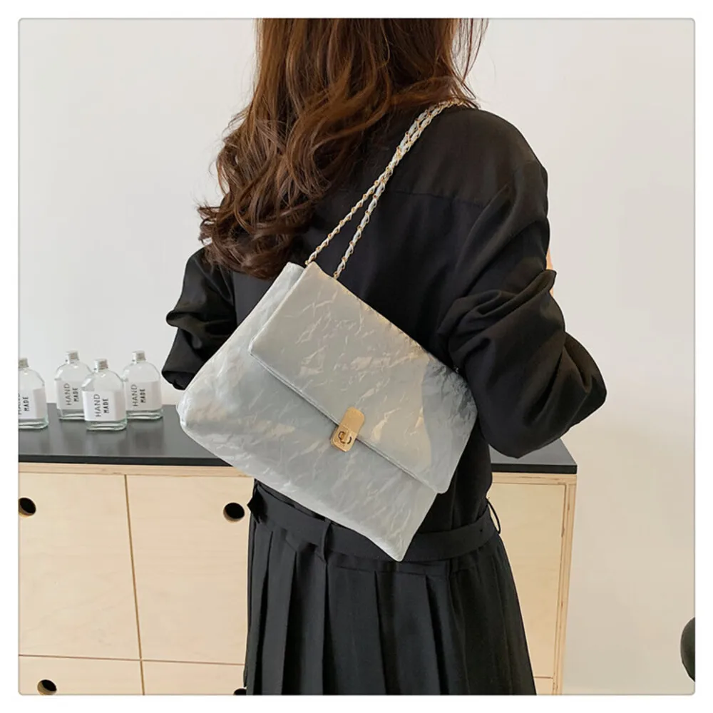 Fashion Soft PU Shoulder Chain Bags 2024 New Trend Women Crossbody Bag Versatile Commuting Casual Square Bag Ladies Handbags