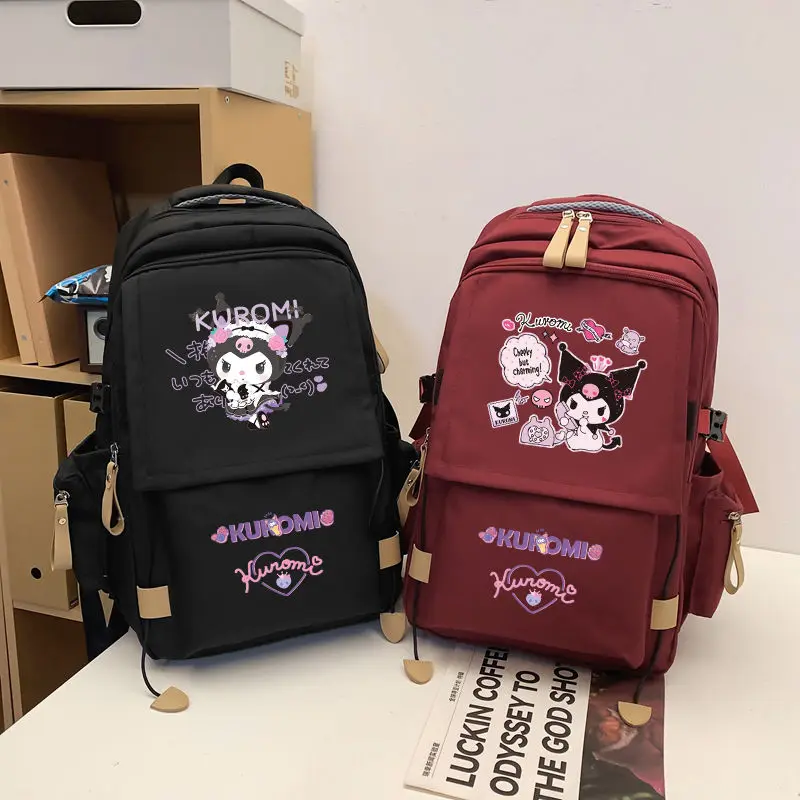 Sanrio Clow M Cartoon Student Schoolbag Cute Girl Lightweight and Large Capacity Spine-Protective Backpack