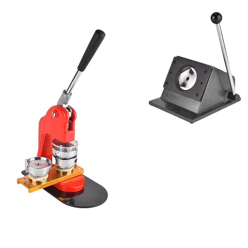 

Лучшая цена! Новая высокопроизводительная машина для изготовления значков (300 шт./ч), сталь+АБС-пластик, металлическая направляющая для значков, 100 кнопок