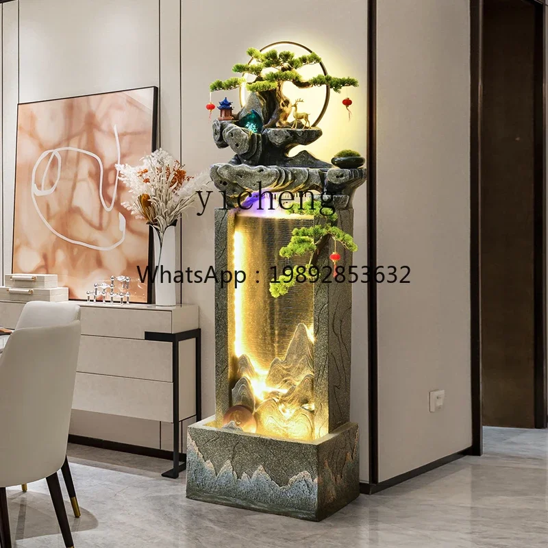 L14- flowing water wall rockery flowing water fountain living room fish pond alpine water curtain landscape
