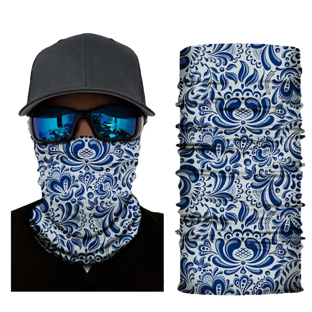 Scarf Gaiter Headband Tube Face Shield Women Cycling Seamless Bandana Polyester Print Bandana Cycling Face Scarf Mask Bandana