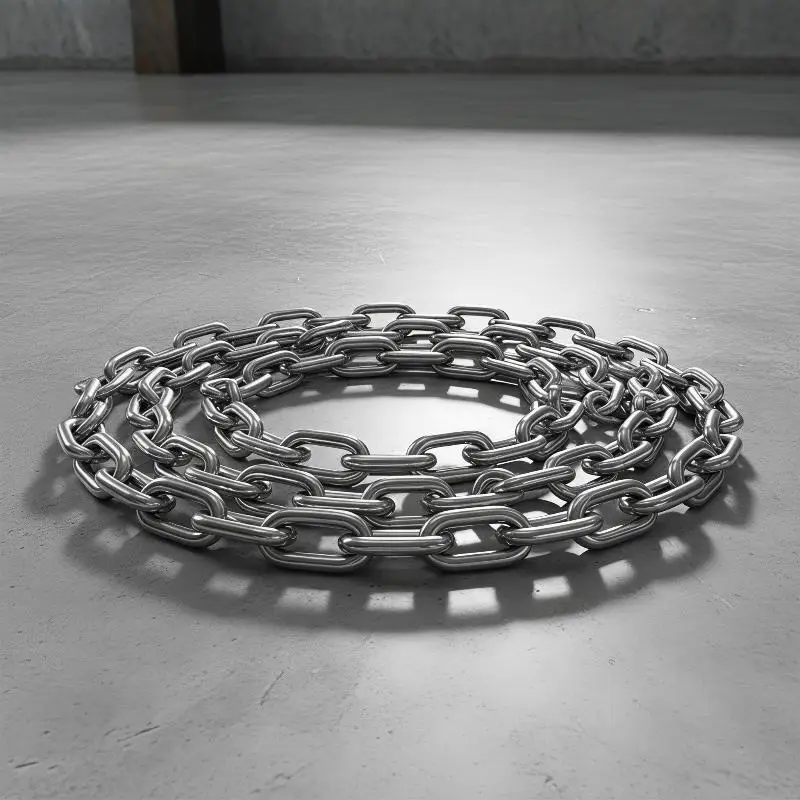 Heavy-Duty 304 Stainless Steel Chain 1M Welded Rust‑Proof Metal Chain For Hanging Swing Pet Leash Clothesline