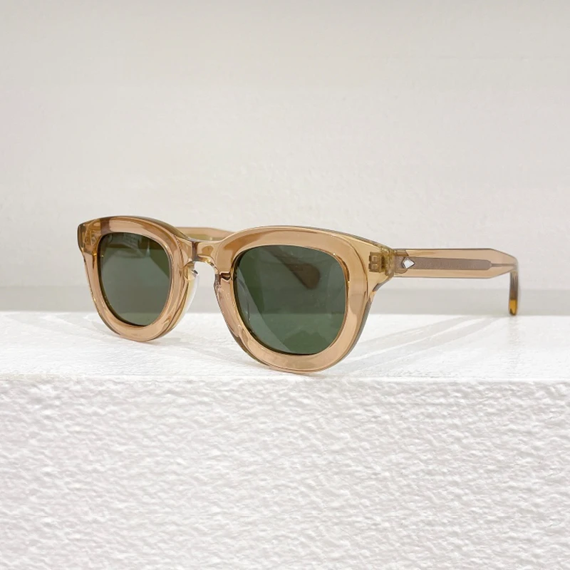 High Quality Acetate Sunglasses TELENA For Men Women Designer Brand Lemtosh Tortoise Frame Vintage Sun Glasses Gradient lens