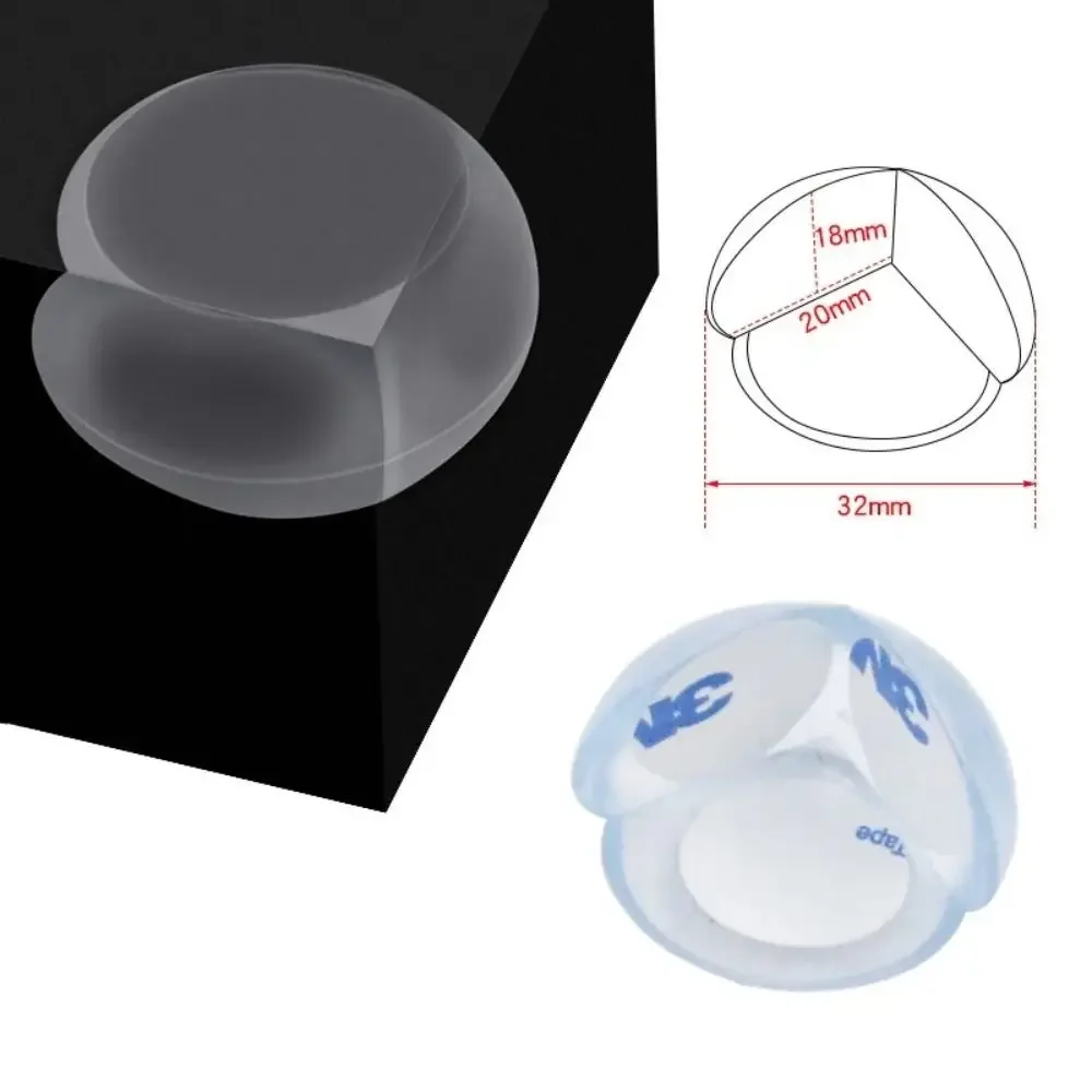 Protector de esquina de mesa de silicona suave, cubierta protectora de borde anticolisión transparente, protectores de bordes no tóxicos de seguridad para bebé