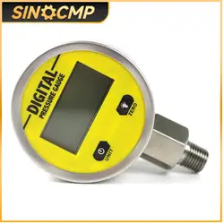 Digital Pressure Gauge 25MPA/3600PSI with NPT1/4 G1/2 M10*1 Interface 1%FS Accuracy Hydraulic Air/Gas/Water/Oil Pressure Gauge