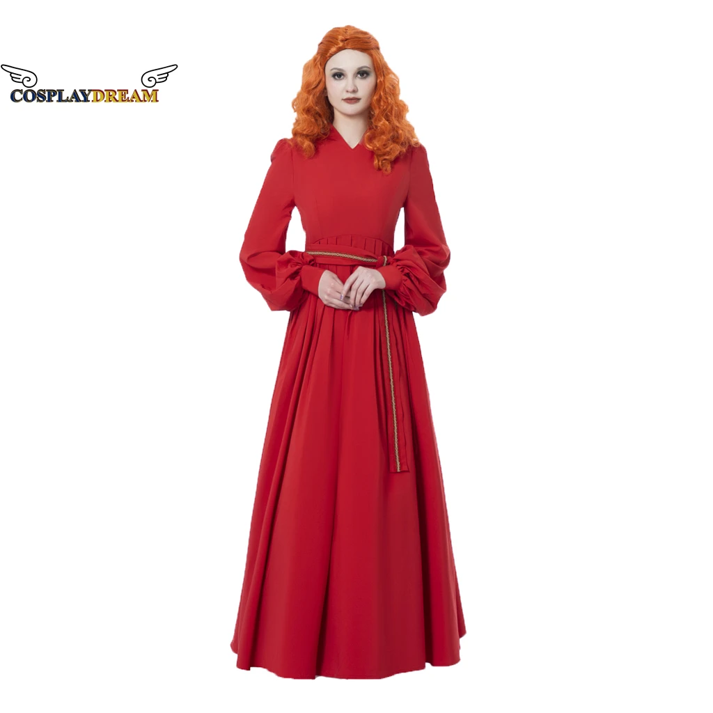 Buttercup Costume Princess Dress Medieval Bride Dress Renaissance Red Peasant Princess Cosplay Costume Halloween Party Outfit