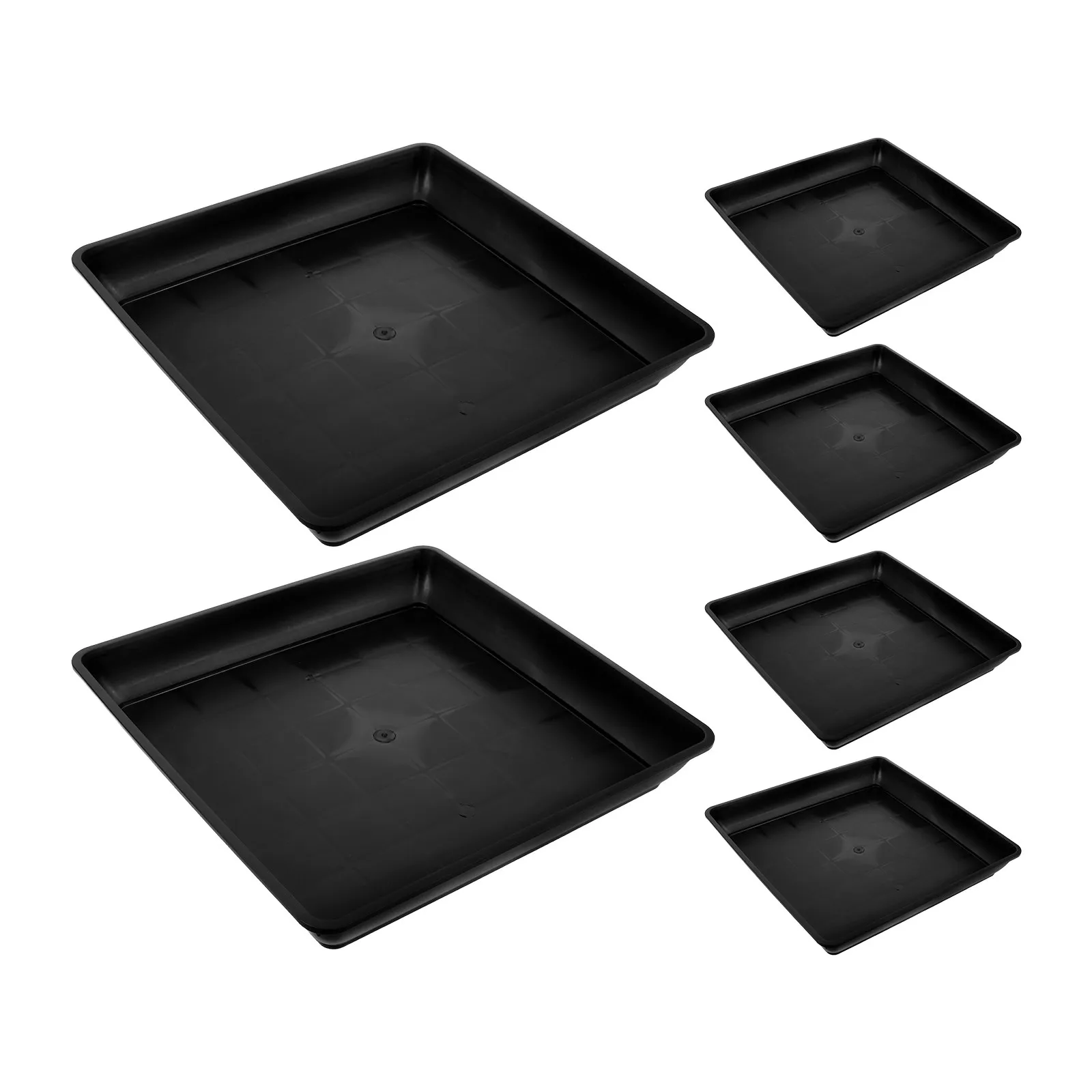 6Pcs Paving Brick Mold Rectangular Plastic Concrete Molds 12 Inch Square 1.73 Inch Depth for Garden Path Patio Outdoor