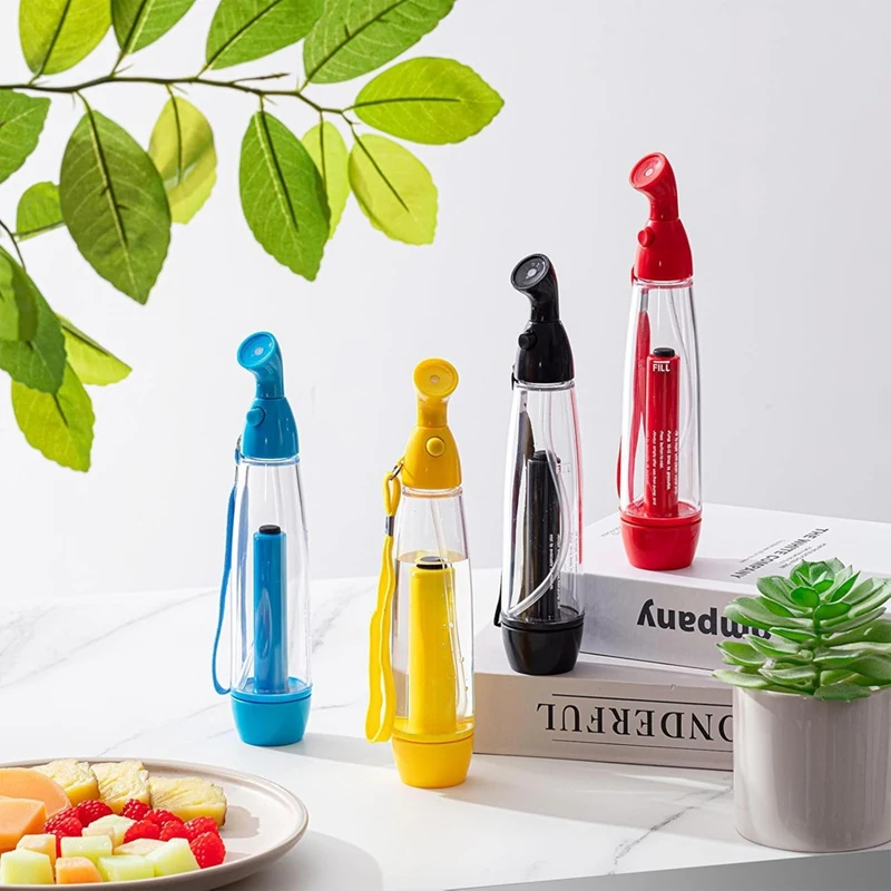 

Caci 4 Pcs Summer Mister Sprays Bottle Set Pump Mister Personal Cooling Device Empty Plastic Sprays Bottles Water Refillable