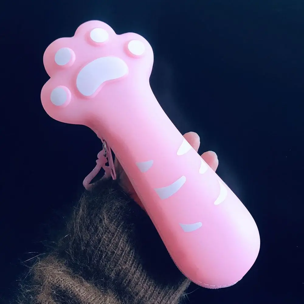 Multi-functional Silicone Pencil Case Simulated Fruit Cat Paw Design Stationery Pouch Large Capacity Pen Bag School Office
