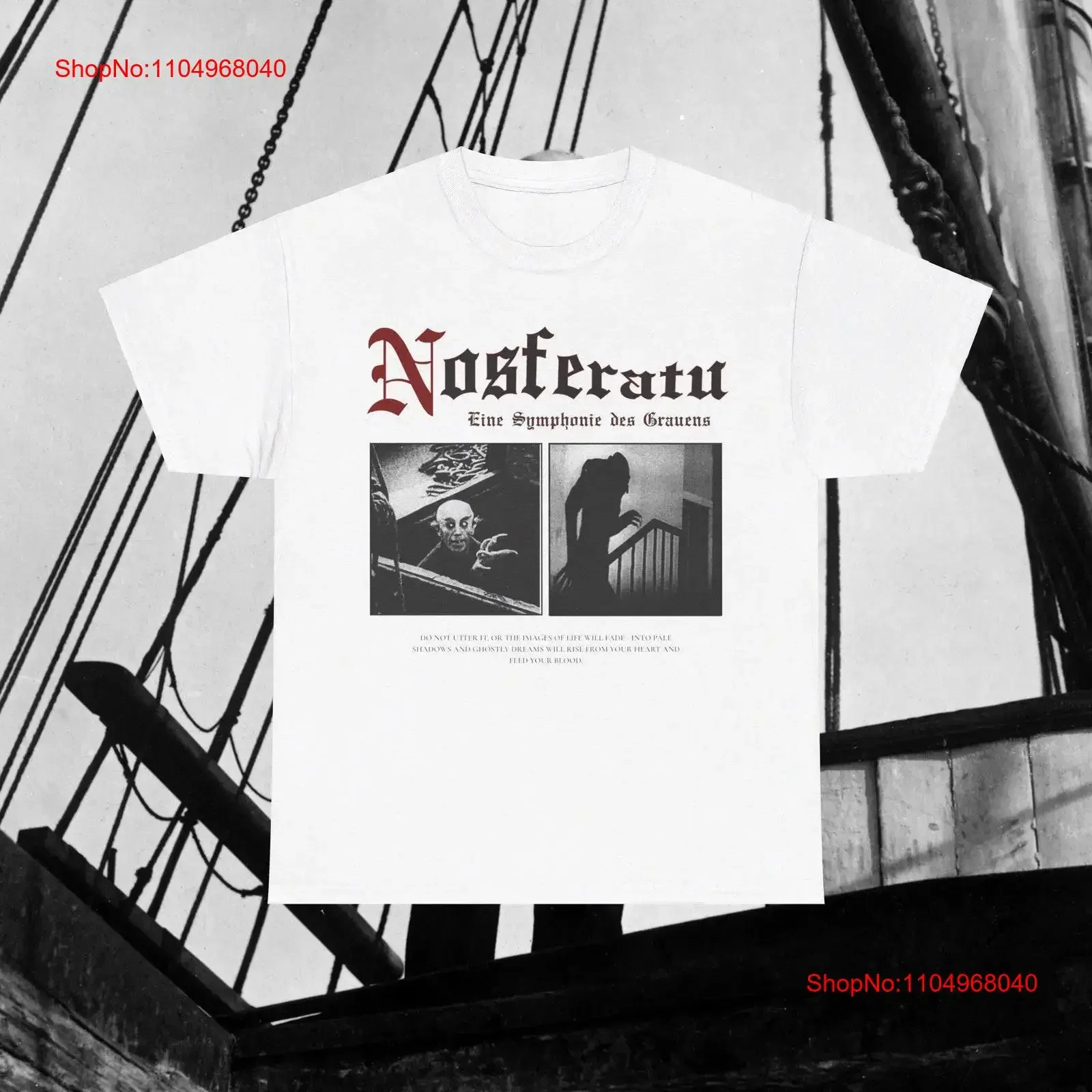 Camiseta de película Nosferatu, movimiento de terror clásico, estética gótica oscura, inspirado en el Vintage, Conde Orlok Robert Eggers, vampiro vintage