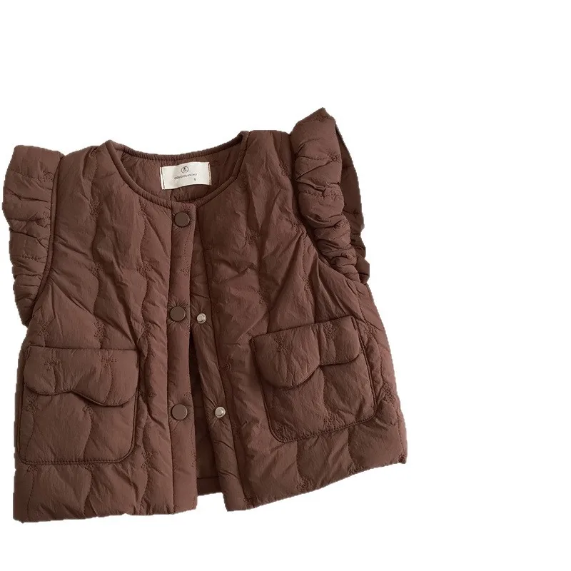 2025 شتاء جديد الأطفال أكمام سترة دافئة طفل الفتيات سترة غير رسمية معطف زائد المخملية سميكة طفل القطن وسادة مبطنة #6