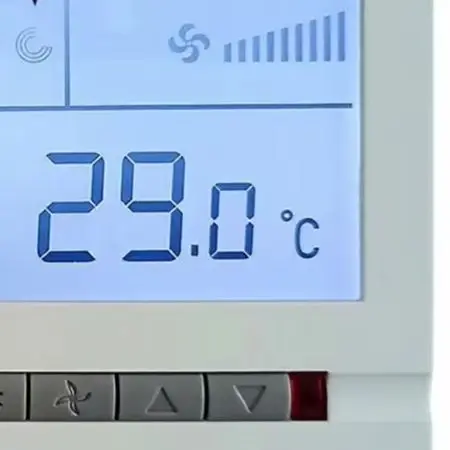 Air Conditioner Temperature Controller Panel Compatible with For Cooling Heating Ventilation Functions and LCD Interface