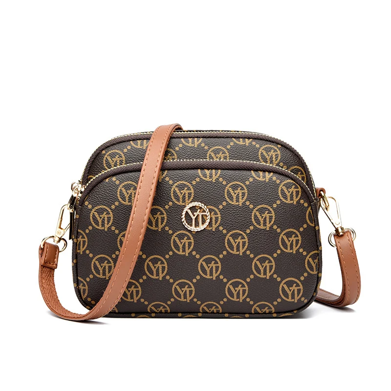 موضة جديدة فاخرة العلامة التجارية حقيبة كتف نسائية عالية الجودة سيدة حقيبة كروسبودي محفظة نسائية مستديرة مقاوم للماء حقائب اليد النسائية #1