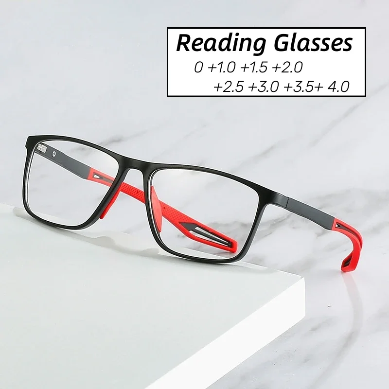 

TR90 Frame Reading Glasses Ultralight Presbyopia Eyeglasses Men Anti-blue Light Far Sight Eyewear Prescription Diopter Glasses