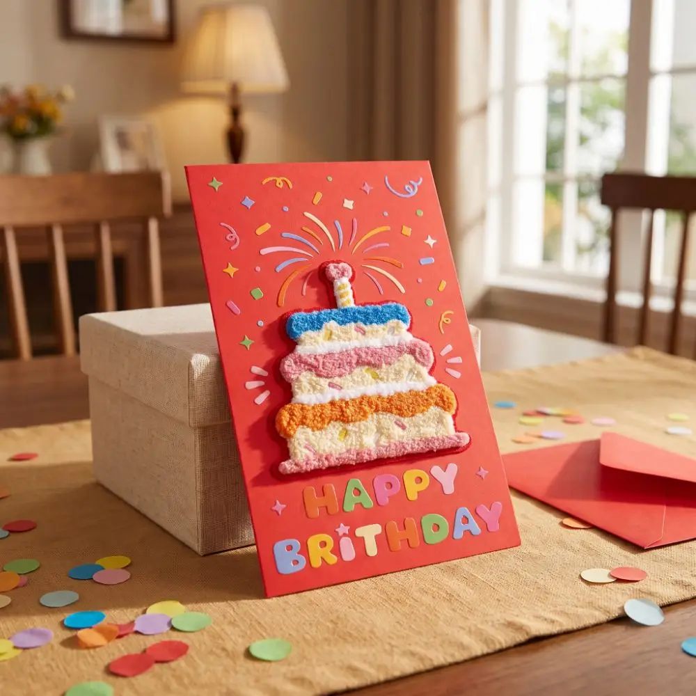 DIY Cake Sticker New Year Money Envelope Paper Hongbao Blessing Fortune Pocket Chinese Style Traditional Lucky Money Bag