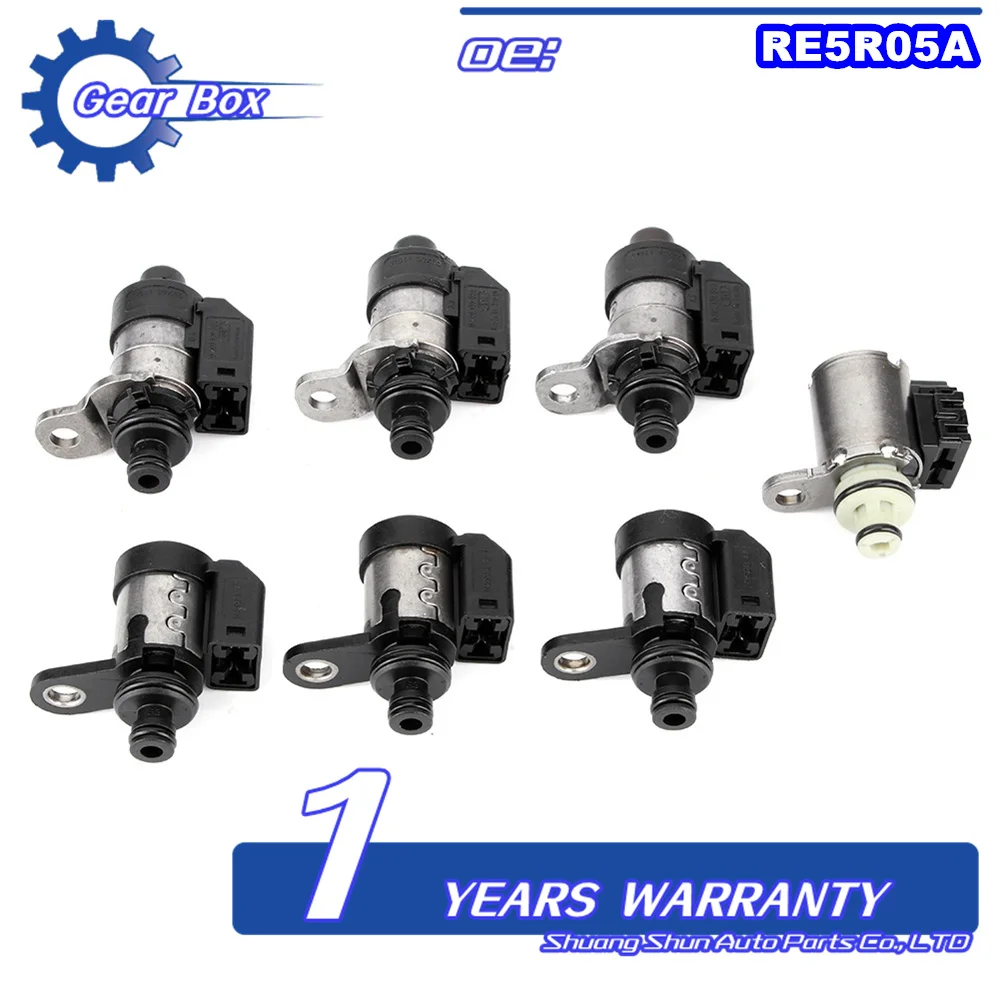 

7 X Original RE5R05A Transmission Solenoid 02UP for Nissan for Infiniti for Hyundai for Kia for Datsun 123929A 123933A 123934A