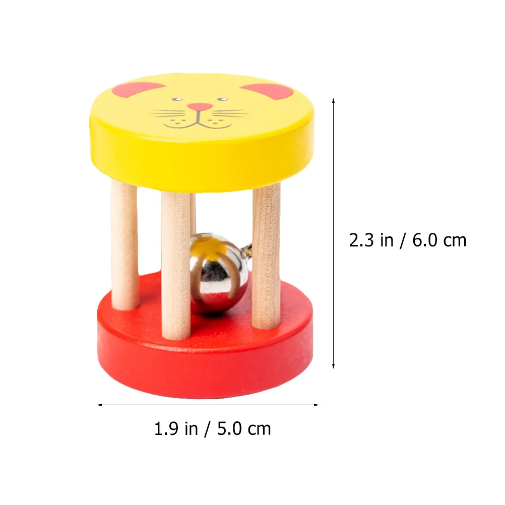 2 szt. Dzwoneczki do rąk dla dzieci, zabawne grzechotki, kolorowe, edukacyjne, bezpieczne, nietoksyczne, przyciągające uwagę, stymulujące wyobraźnię.