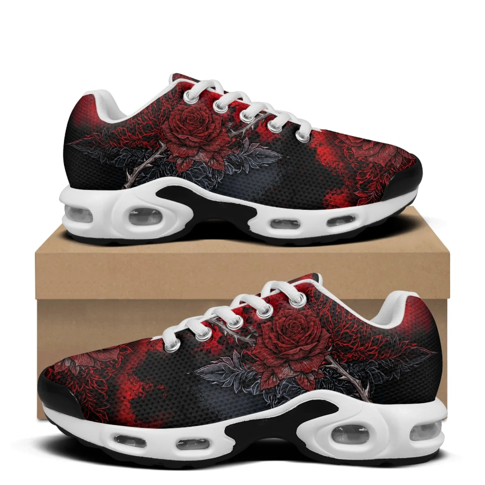 XIXIRIMIDO Air-Cushioned Sneakers Women's Running Shoes Men's Commuter Shoes Lightweight Breathable Comfortable Soft Rose 36-48