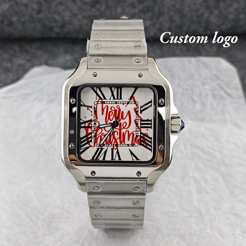 38mm Customized Logo Watch NH35 Watch Men's Automatic Watch 38mm Stainless Steel Watch NH35 Movement Watch view 4
