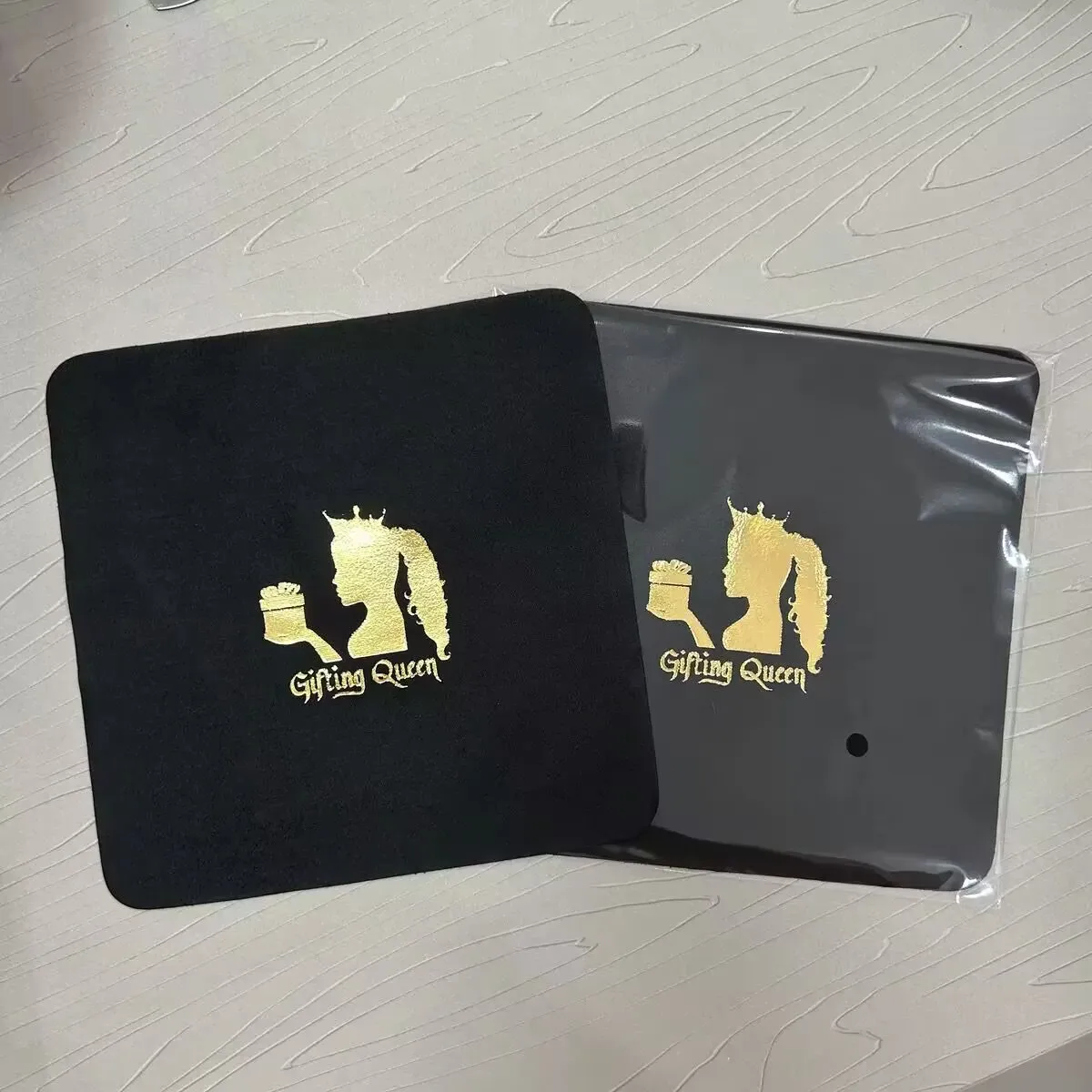 500pcs Emboss Custom Logo 15x15cm Chamois Microfiber Eyeglasses Cleaner Glasses Cleaning Cloth Screen Cleaning Wipe