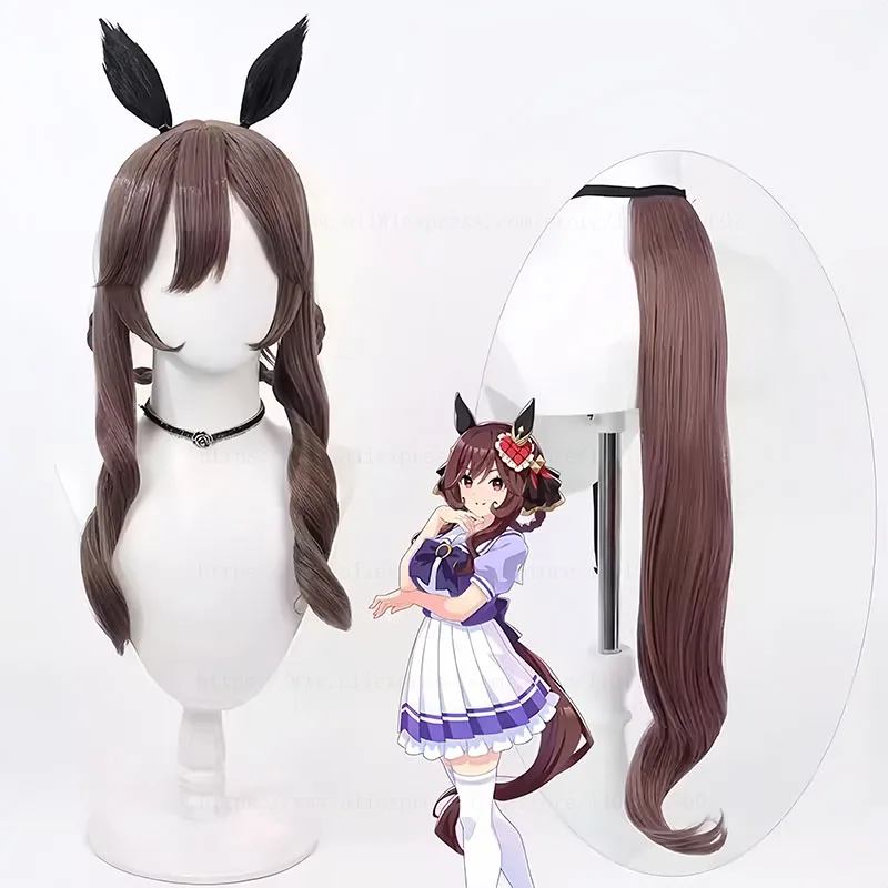 

Парик для косплея Uma Musume Pretty Derby Gentildonna, парик для аниме-игр, ролевых игр, костюм для вечеринки, термостойкий парик из синтетических волос