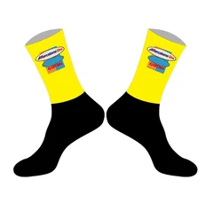 LASER CUT ONE PAIR Mercatone Uno TEAM Retro Classic Cycling Socks Antislip Bike Racing MITI Breathable FOR Men and Women