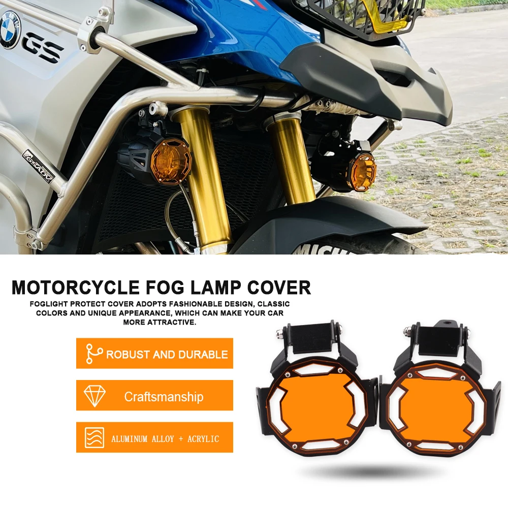 Motorcycle 7 Color Flipable Fog Fog light Protector Guard Fit For BMW R1200GS ADV LC F750GS F850 GS 1200