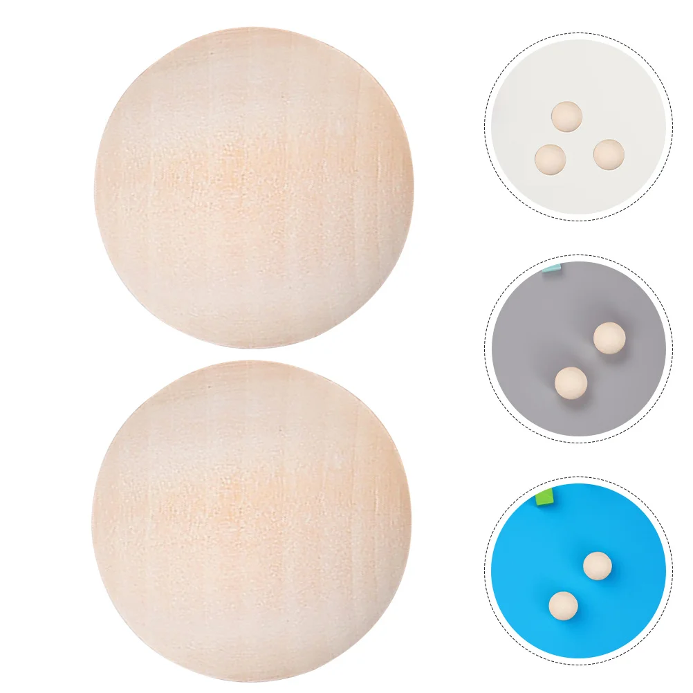 

20 pcs Unfinished Wooden Balls Natural Small Craft Spheres For Diy Art Christmas Decor Supplies Educational Beads Spacers