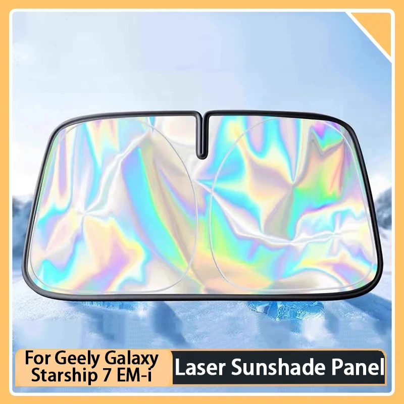 

For Geely Galaxy Starship 7 EM-i Car Front Windshield Sunshade Cover Sun Protection Heat Insulation Sunshade Curtain Accessories