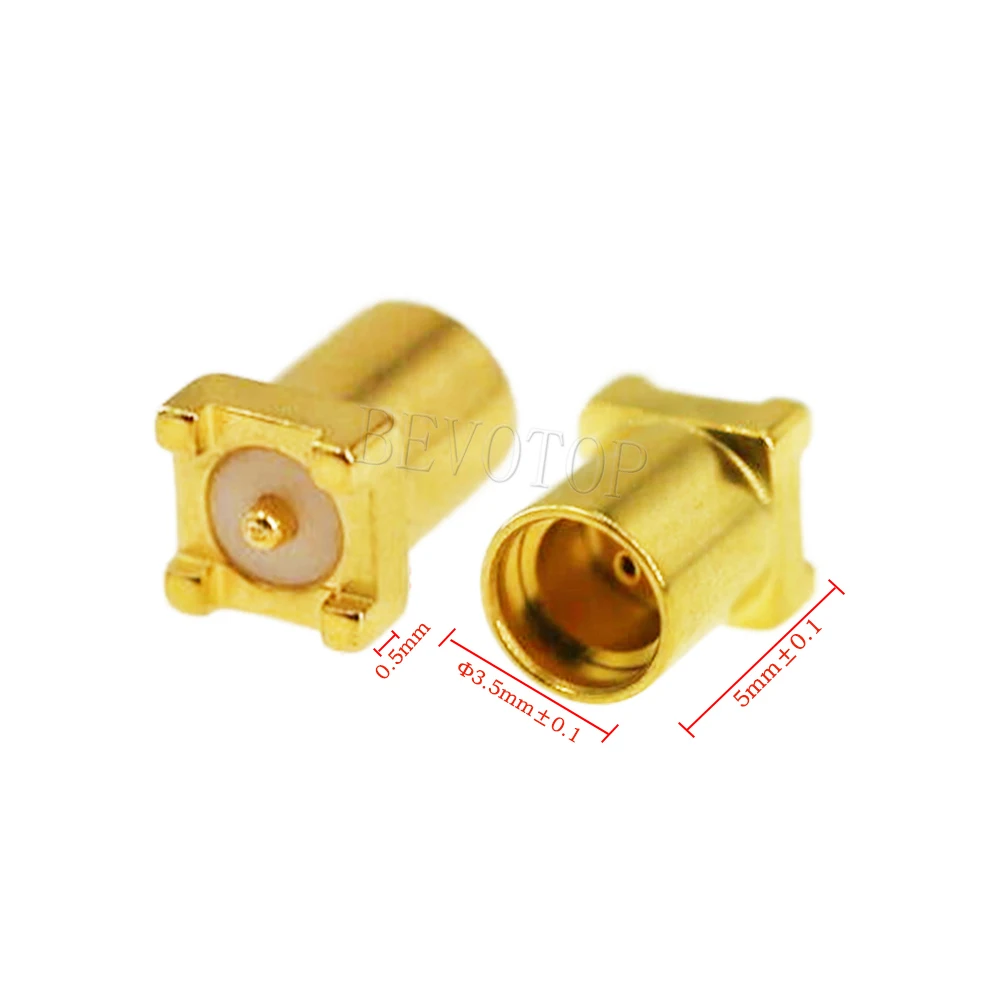 5pcs/Lot MMCX Female Jack SMT Connector PCB Mount With Solder Straight Goldplated 4 Pins MMCX RF Connector 50 Ohm