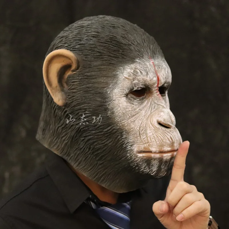 2025 Animal cabeza de caballo máscara capucha divertido COS Halloween Bar canto en vivo accesorios de rendimiento