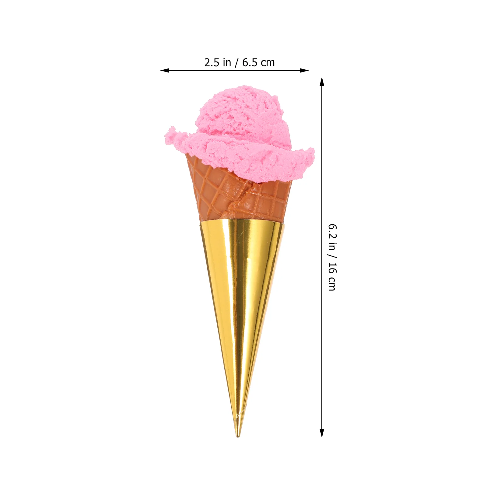 Simulation Ice Cream Dessert Display Fake Decorate Cone Toy Model Pvc Artificial