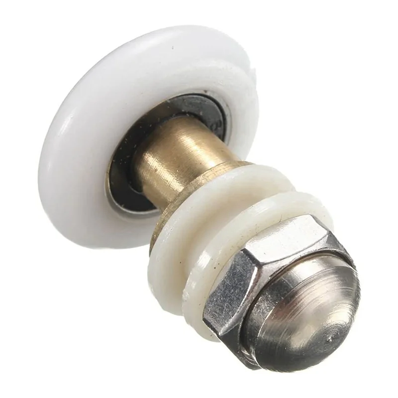

12PCS 27Mm Shower Door Rollers For The Bathroom Glass Sliding Door Pulleys Wheels Ultra-Quiet Shower Glass Door Rollers-B61B