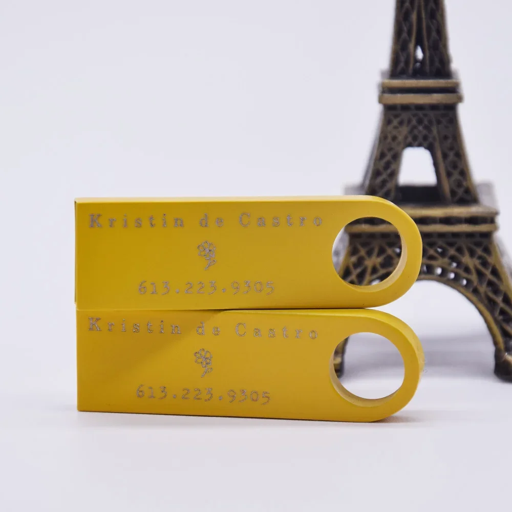 Mini clé USB en métal avec logo gratuit, disque mémoire, capacité réelle, photographie, cadeaux en vrac, 2.0, 4 Go, 8 Go, 16 Go, 32 Go, 20 pièces par unité