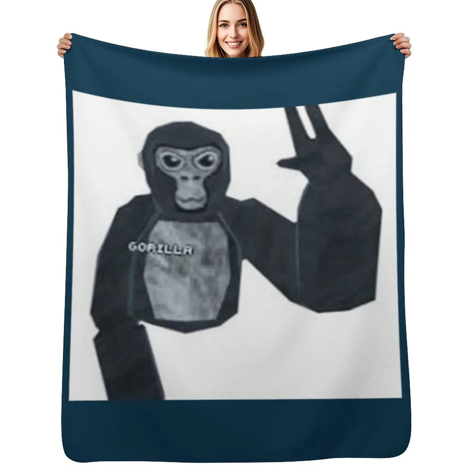 

Gorilla tag monkey Throw Blanket Beach Custom Luxury Brand Blanket