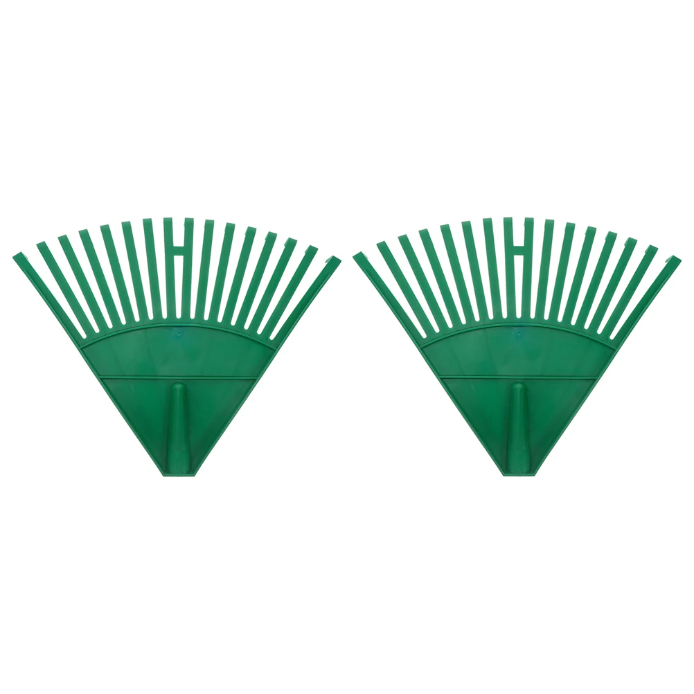 

2pcs Plastic Leaf Rake Lightweight Lawn Cleaning Tool Collector Ergonomic Handle Leaf Scoop Replacement