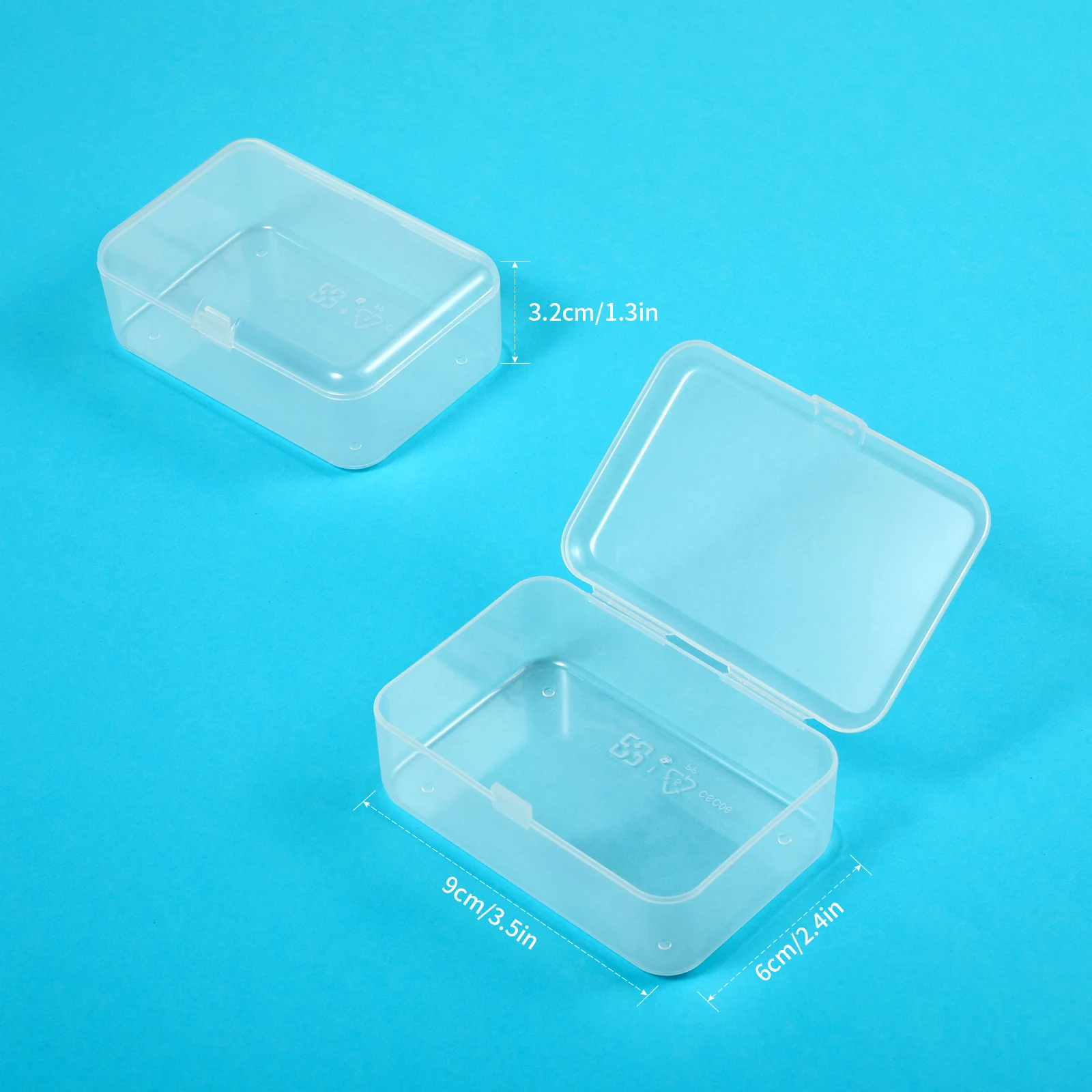 1PCS Clear Lidded Small Plastic Box For Trifles Parts Tools Storage Box Jewelry Display Box Screw Case Beads Container