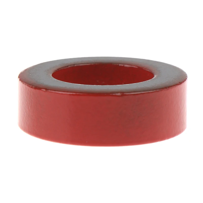 T130-2 Iron Ferrite Toroid Cores For Inductors Iron Powder Core Red Ring Low Permeability