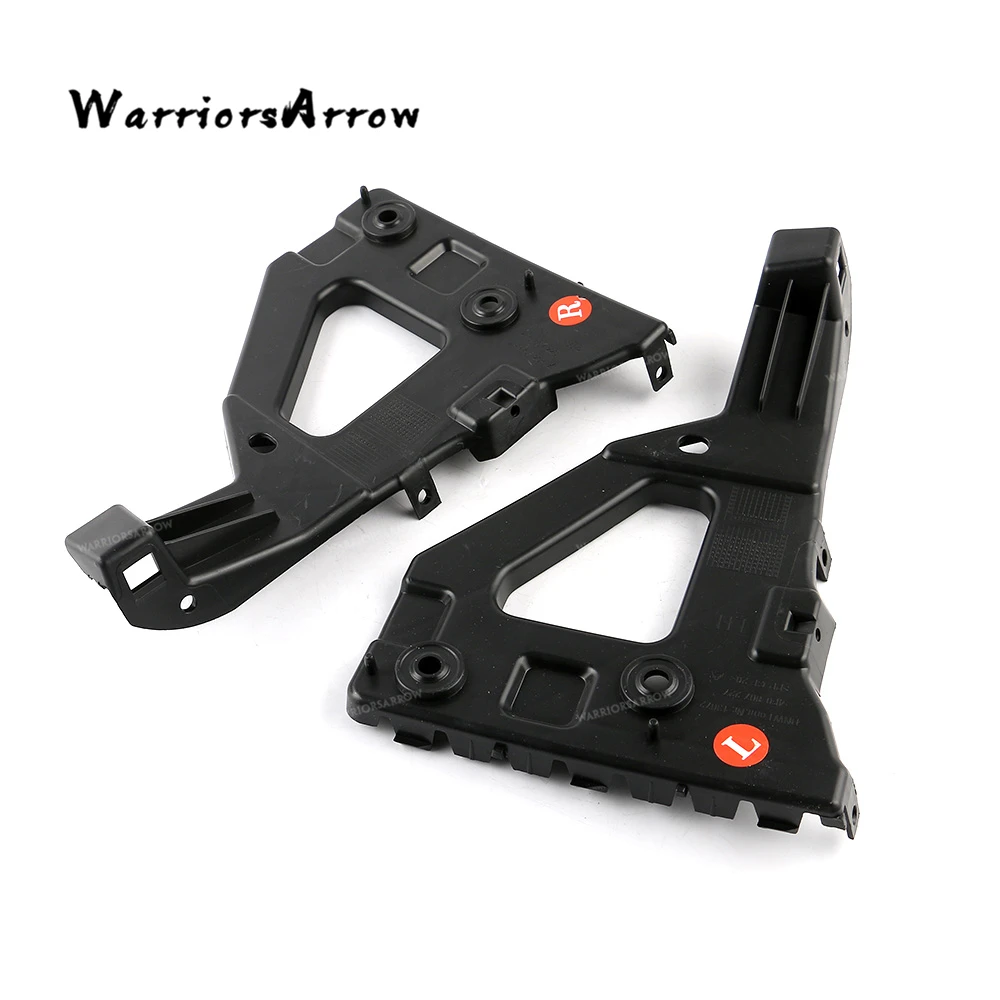 

WarriorsArrow Pair Front Left Right Bumper Mounting Bracket Black Plastic For A6 S6 2006-2011 4F0807227 4F0807228