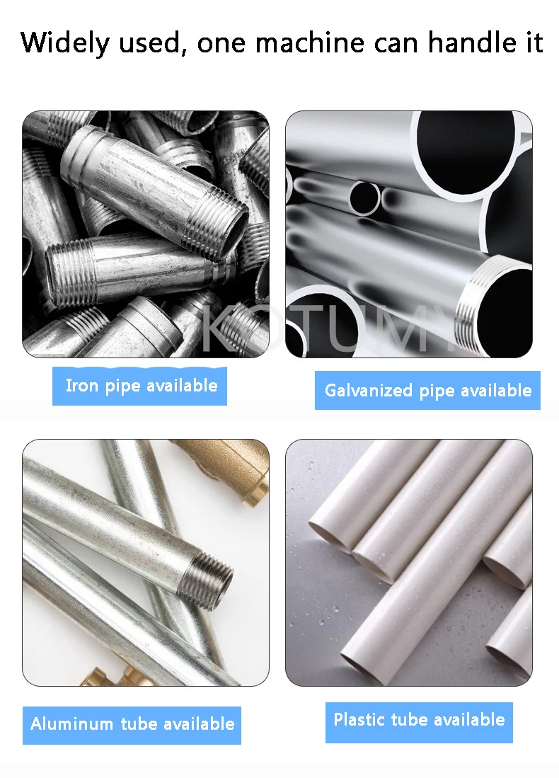 Portable Hand-Held Electric Steel Pipe Threading Machine Household Hinged Plate Galvanized Plastic Threading Tool 220V/2300W