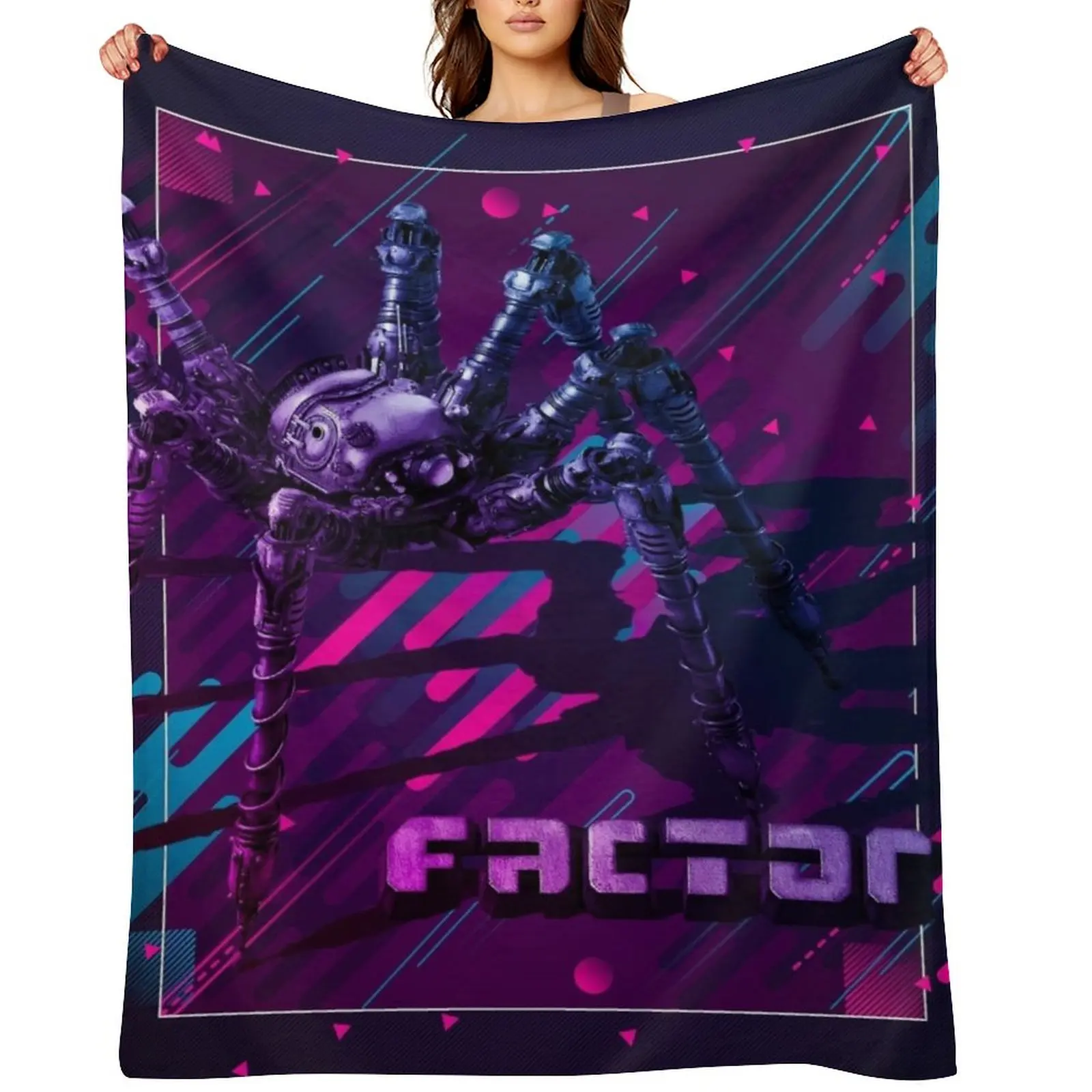 

Factorio Modern Graphic Design Throw Blanket Loose Luxury St Plush manga Blankets