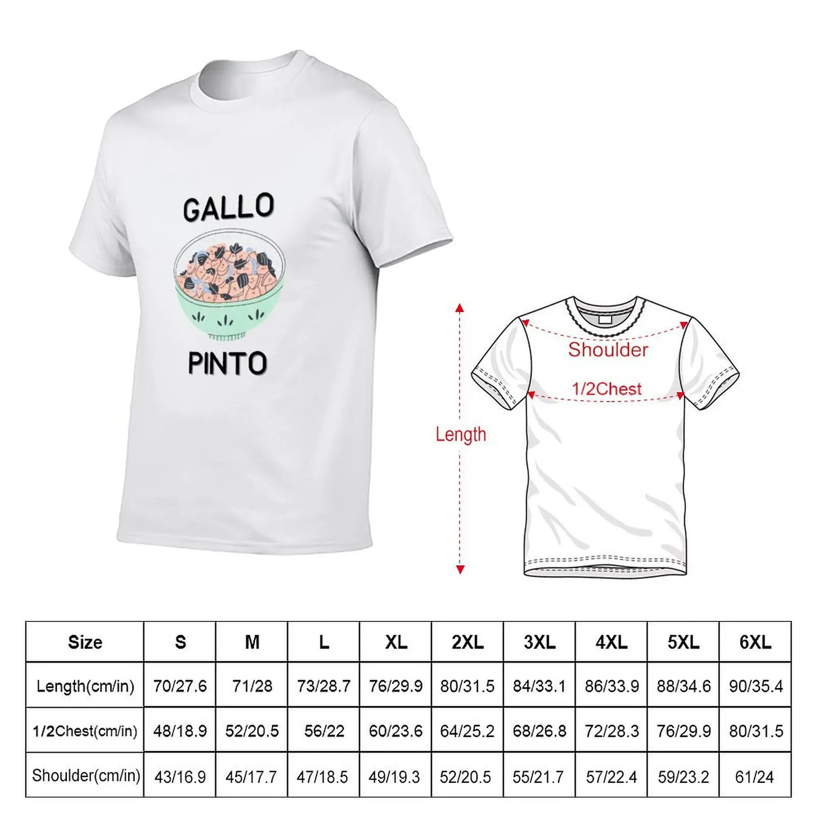 Gallo Pinto Food Addict T-Shirt Moisture Wicking Quick Dry Tee