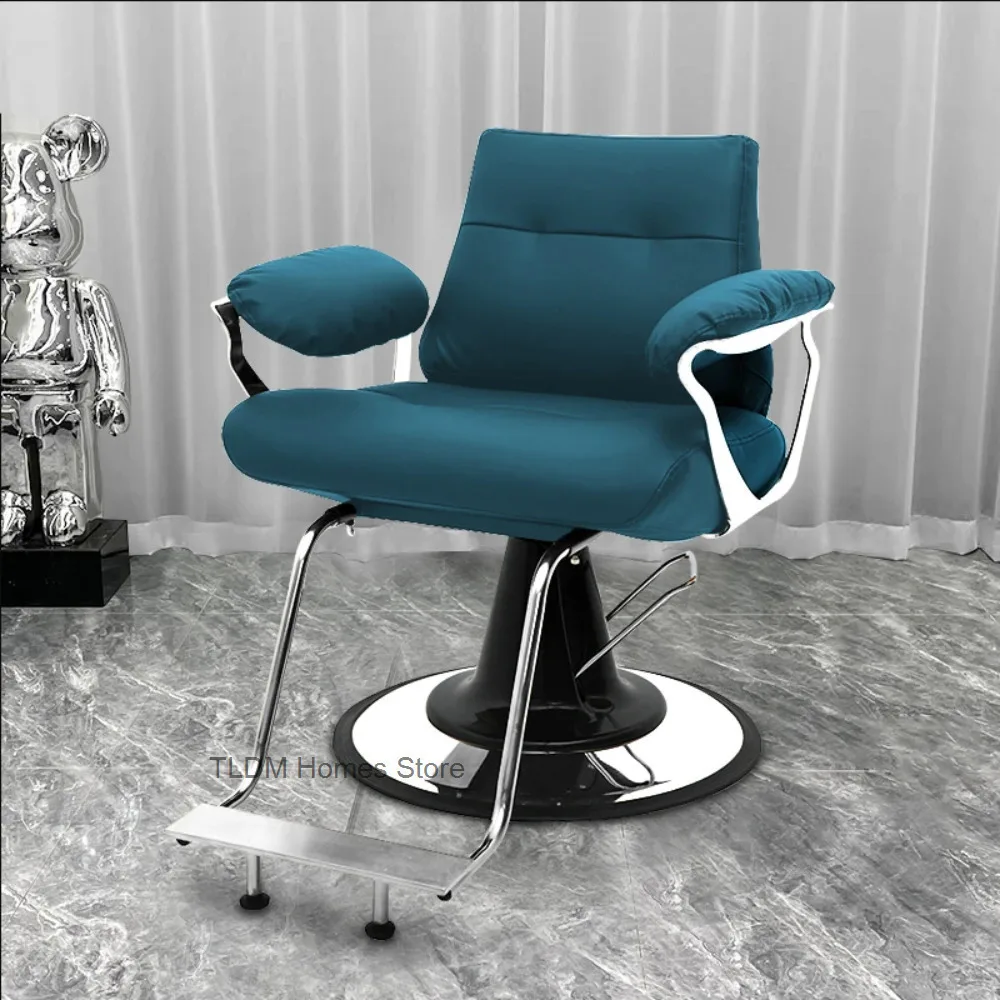 Luxury Ergonomic Barber Chair Modern Personalized Comfortable Beauty Hairdresser Chair Salon Nordic Kapperstoel Hair Furniture