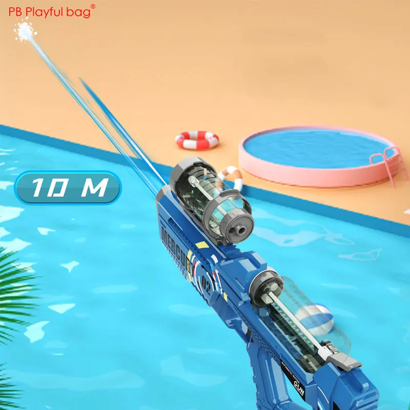 ميركوري M2 الكهربائية الكاملة التلقائي مدفع المياه مشرق ضوء LED USB شحن الصيف الكبار ألعاب أطفال الهدايا AC145