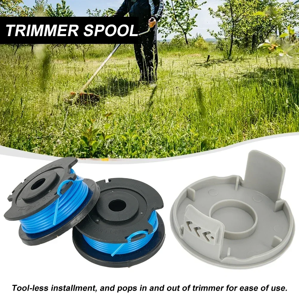 Grama Trimmer Spool e Linha Capa Kit, Jardim Acessórios Trimmer, Trimmer Cap Cover, Karcher LTR 18-30, RY124 2.444-016.0