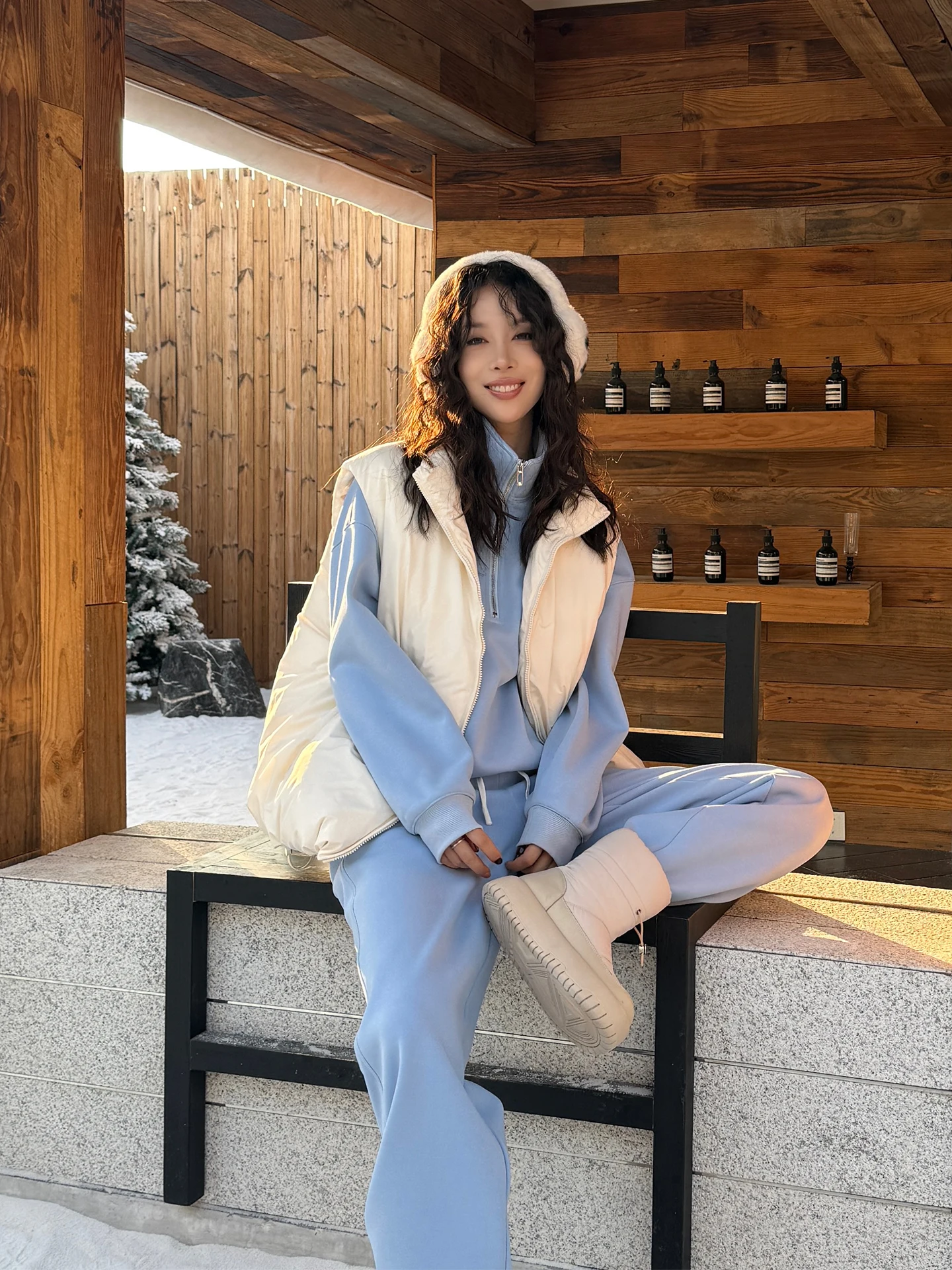 

Модный уличный повседневный костюм-двойка из теплого вельвета с вышивкой и маленьким логотипом для высоких женщин C27068