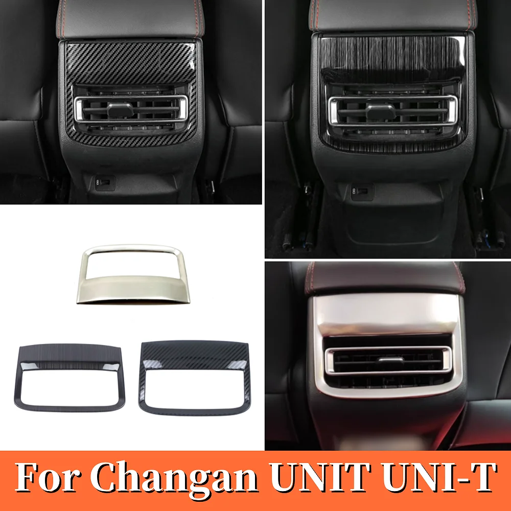 

For Changan UNI-T UNIT 2020-2022 2023 2024 stainless steel Car Back Rear Air Condition outlet Vent decoration cover accessories