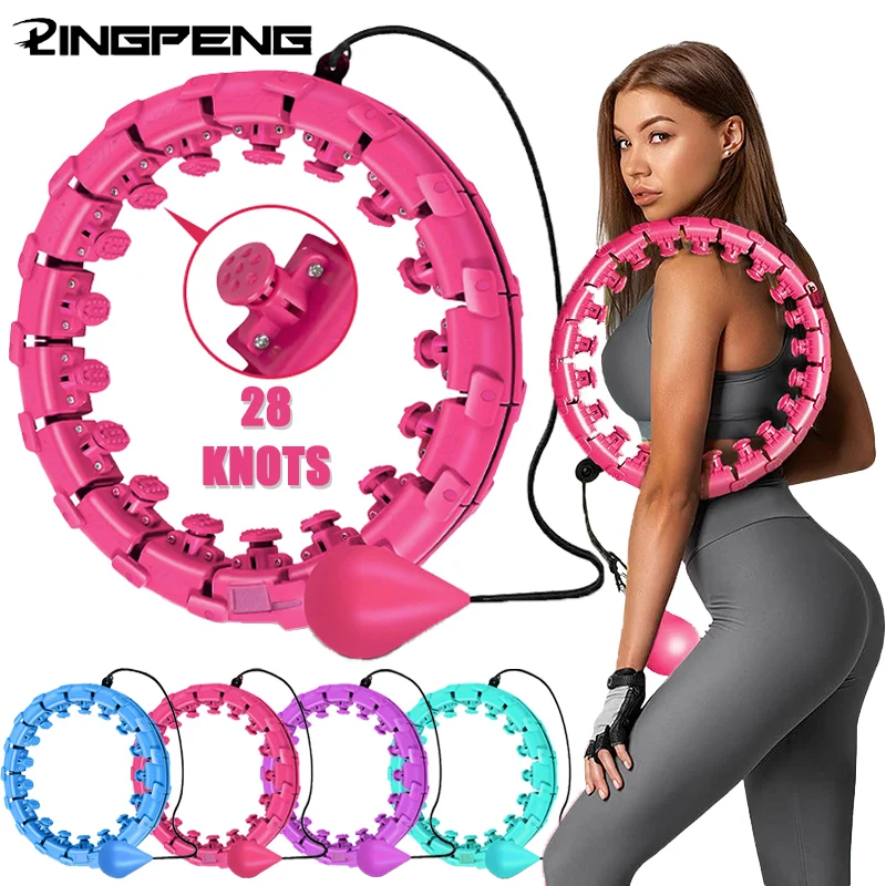 Adult Adjustable Exercise Circle, Intelligent Exercise Adjustment, Detachable Fitness Massager, Slim Waist Fitness Equipment