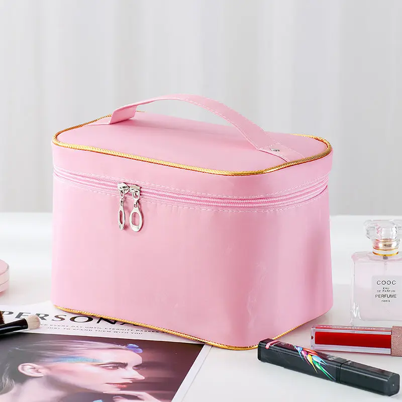 Women\'s Makeup Bag Travel Organizer Cosmetic Vanity Cases Beautician Necessary Beauty Toiletry Wash Storage Pouch Bags Box