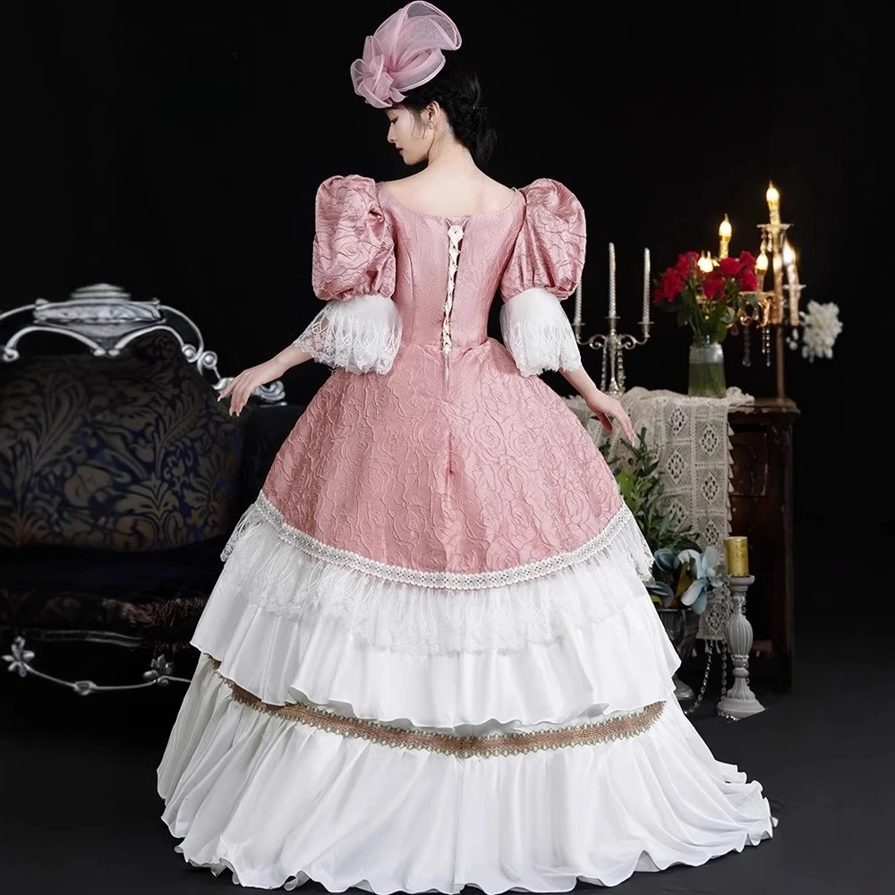 ศาลยุโรปกระโปรงยุคกลางชุด Royal Retro เครื่องแต่งกาย Catwalk Stage ภาพละครชุดผู้หญิง Vestidos De Grad